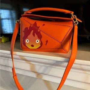 Loewe Small Puzzle Bag Calcifer Howls Moving Castle